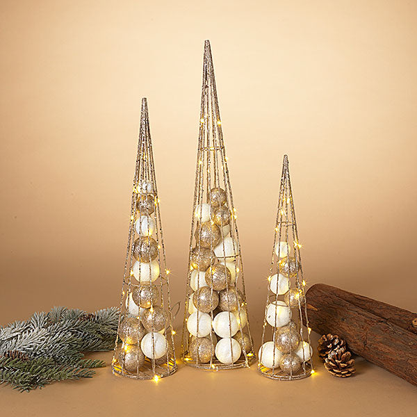 PERFECT PLANTS Ghirlanda Luminosa A Cuore In Metallo Bianco – LED Bianco Caldo Con Timer – Shabby Chic - 3