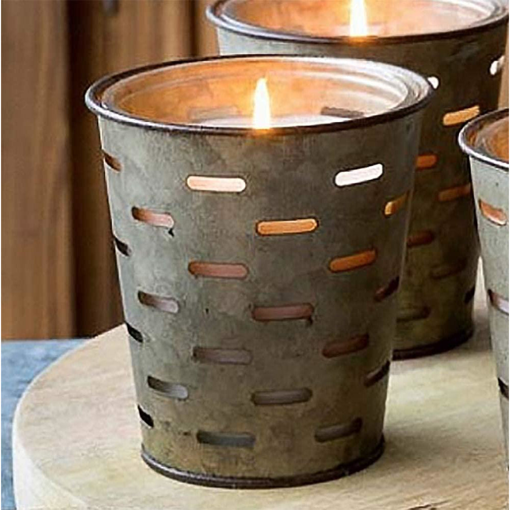 Park Hill Olive Bucket Candle Chic & Shabby